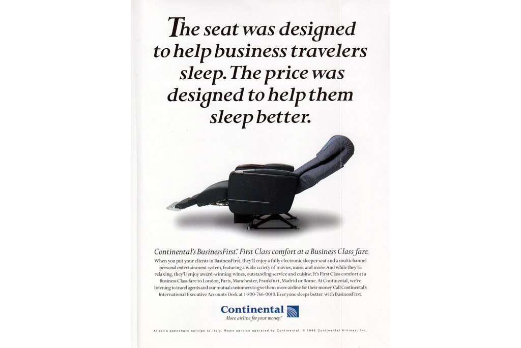 Business travelers seat
