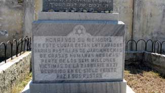 Inscription on base of Holocaust Memorial