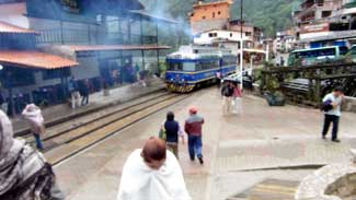 Street with train