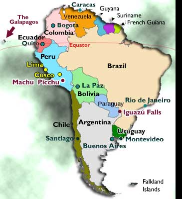 South America Map